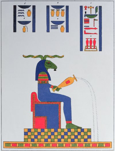 The God Khnum, 1823 by Jean Francois Champollion